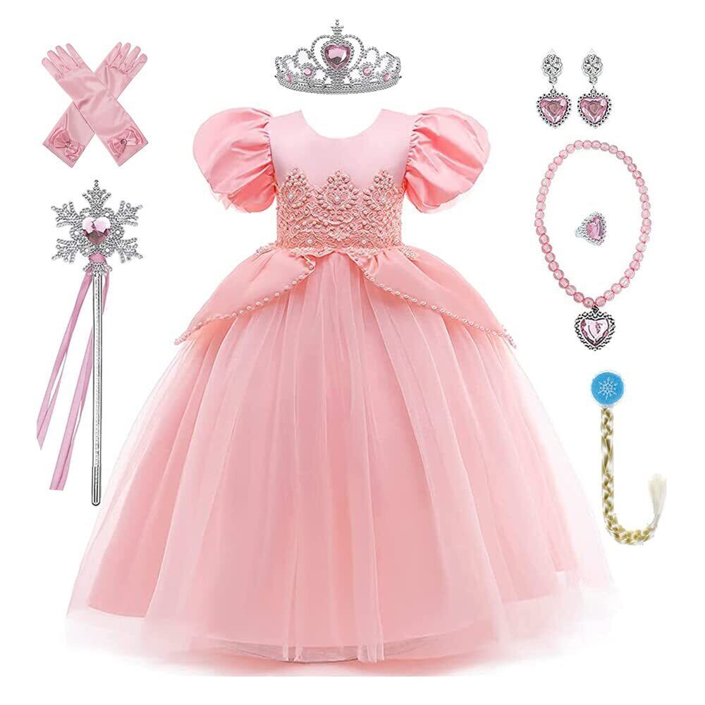 Dハロ　ディズニープリンセス　シンデレラ　母の形見　130サイズ　ピンクドレス ディズニー シンデレラ 形見 母のピンクドレス Dハロ 仮装 衣装