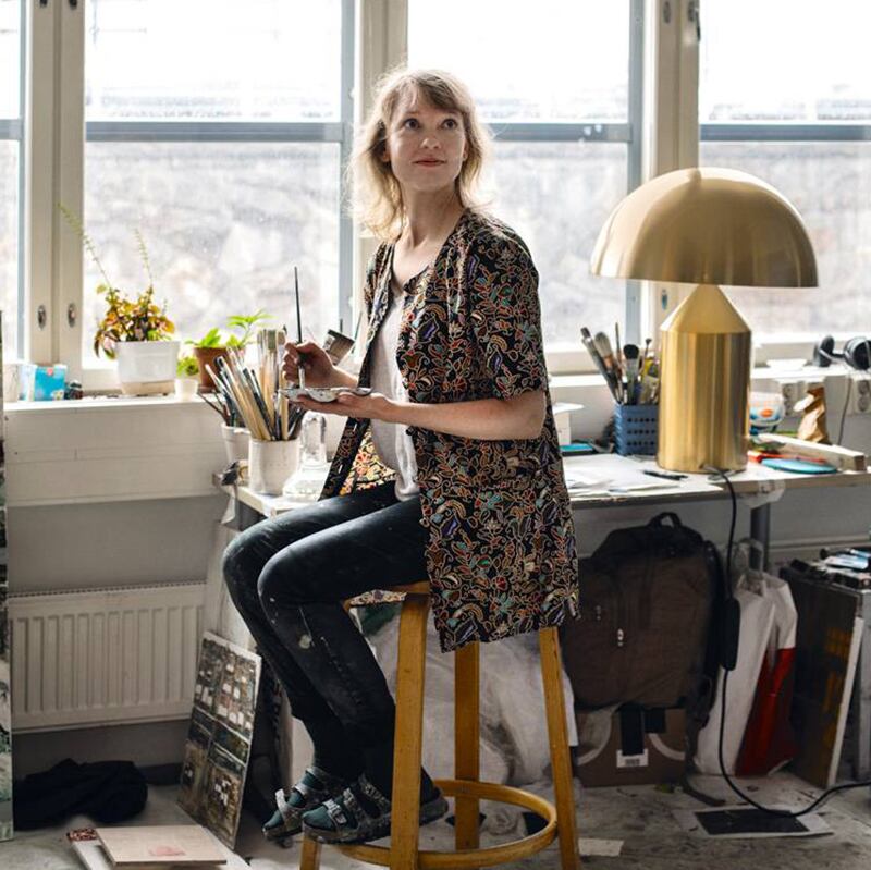 バースツール 64 ブラックリノリウム H75［ アルテック ］ | REAL