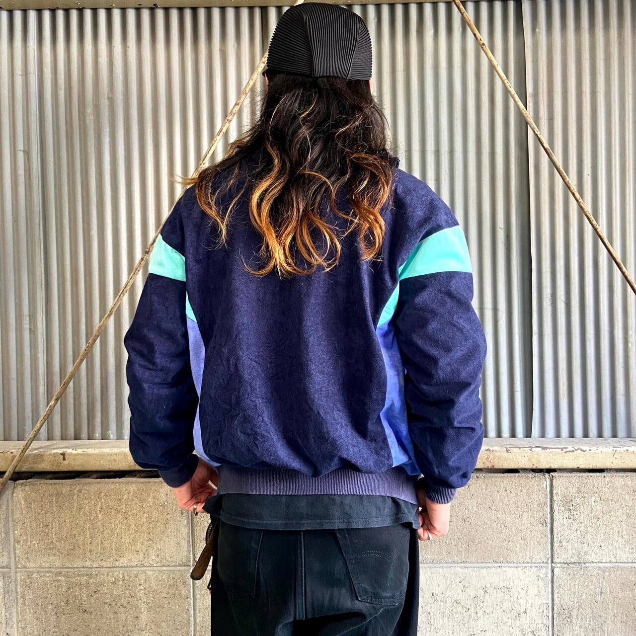 中古】アディダス adidas 70-80s フランス製 ベロアボーダークルー 