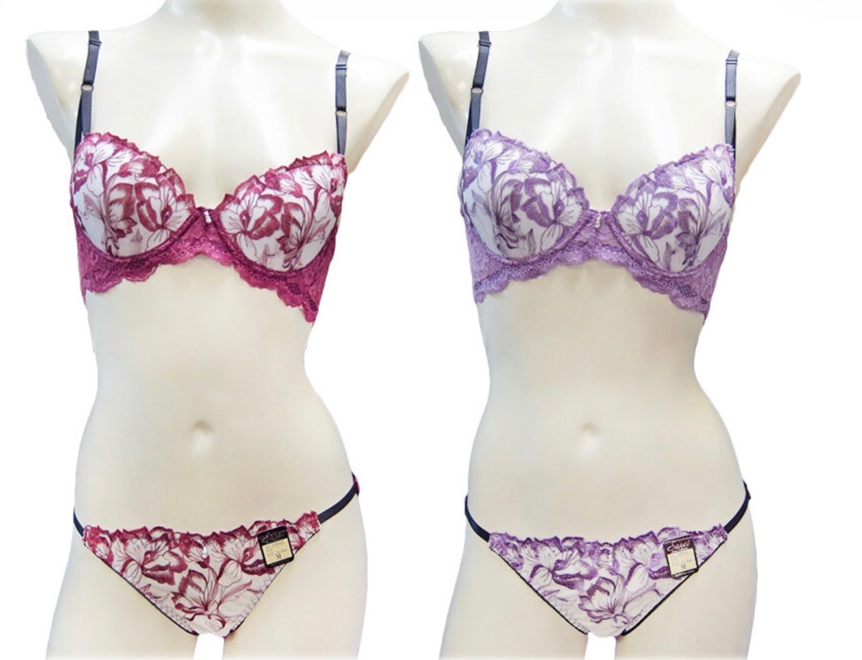 サルート　72G D70 ブラジャー　ラベンダー色　お花　レース ◎ ☆G70.G75.H70.H75☆ラベンダー花柄チュールレース ブラジャー