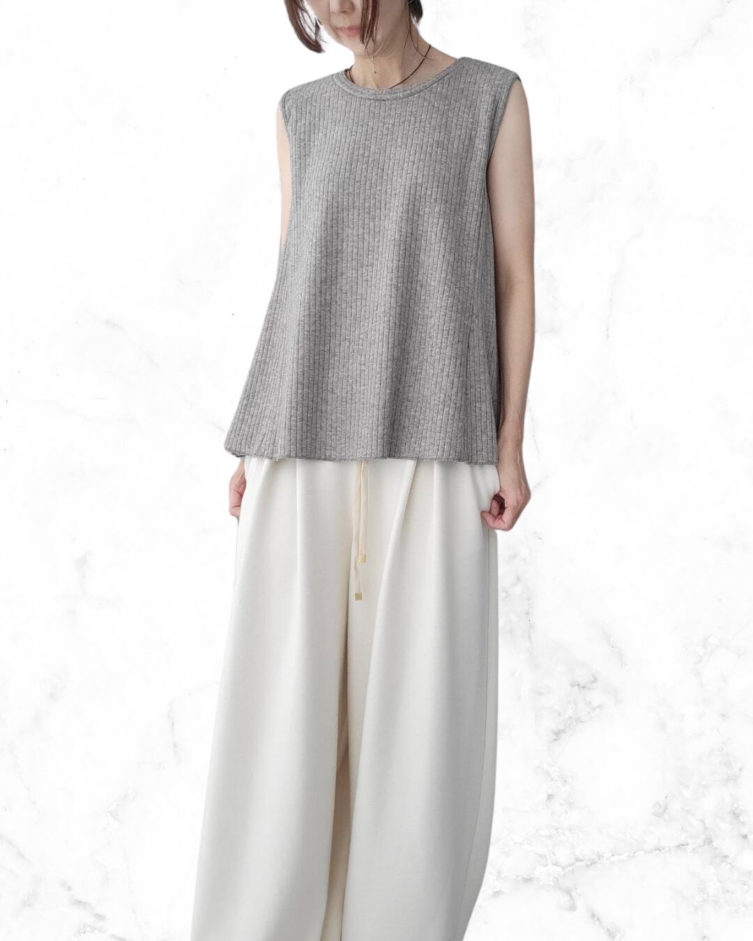 フレアリブタンクトップ 896127 ayane アヤン 2025年9月展示会 2025年月11月中旬~末入荷予定