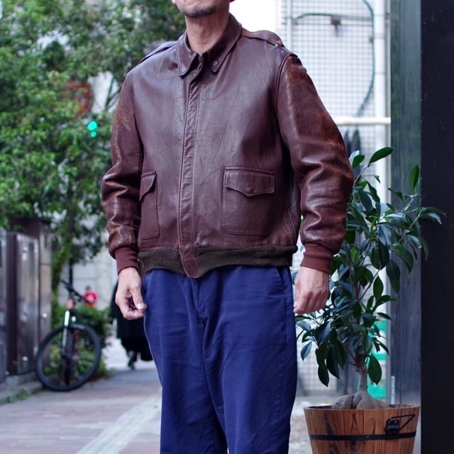 ヴィンテージ　TYPE A-2 flight jacket  メーカー不明