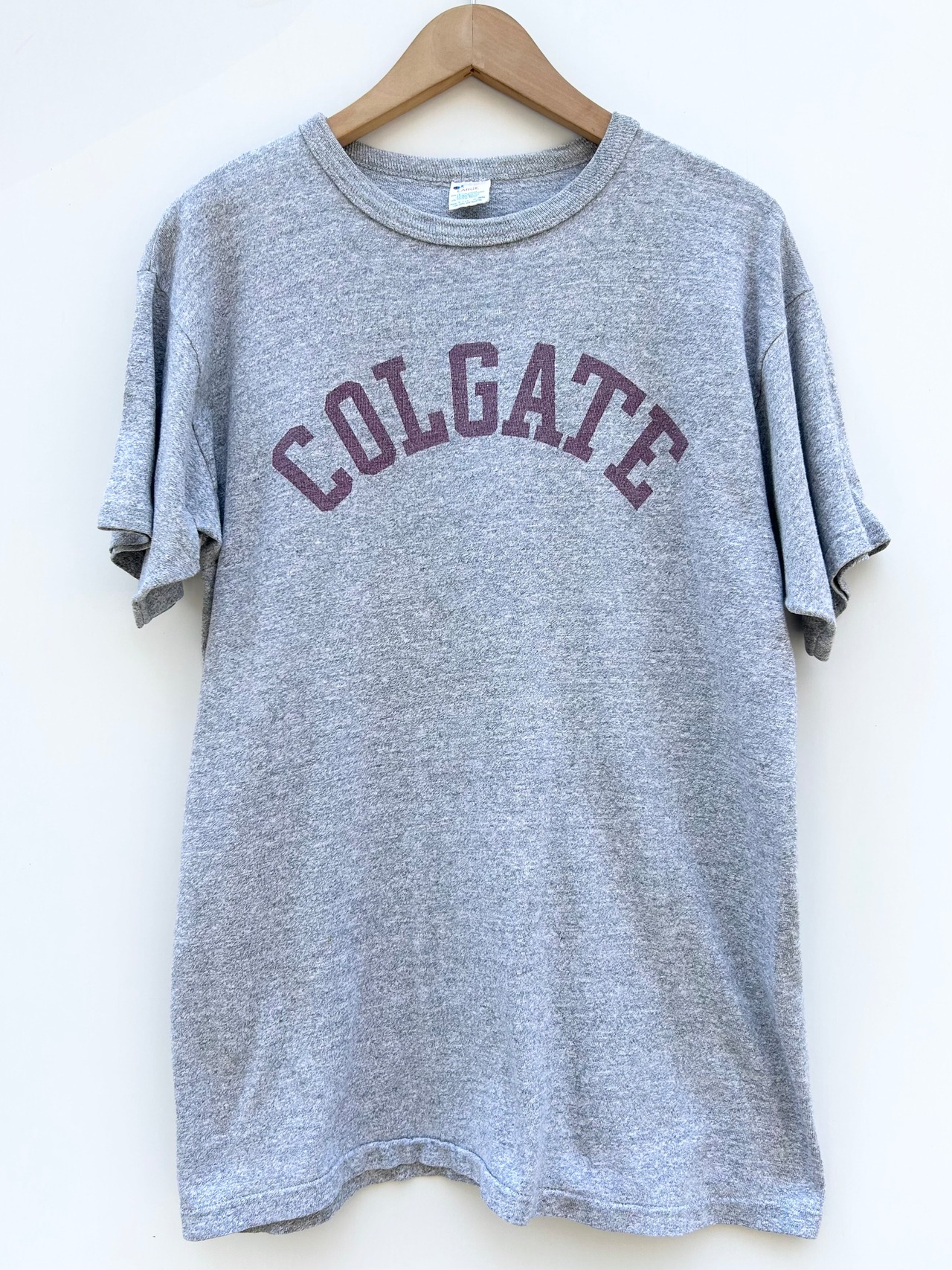 80s Champion "WATER PRINT" 88/12 Tee MADE IN USA Size L