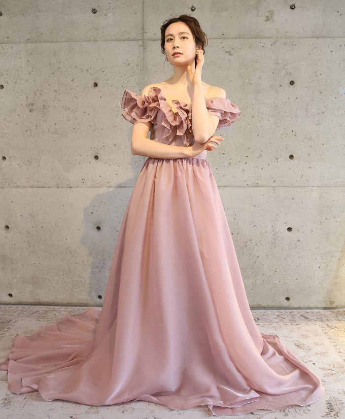 【THE URBAN BLANCHE ORIGINAL 】 vieux rose dress カラードレス　商品番号：54368247/CD06  東京（表参道）名古屋（覚王山）大阪（南船場） | THE URBAN BLANCHE 覚王山