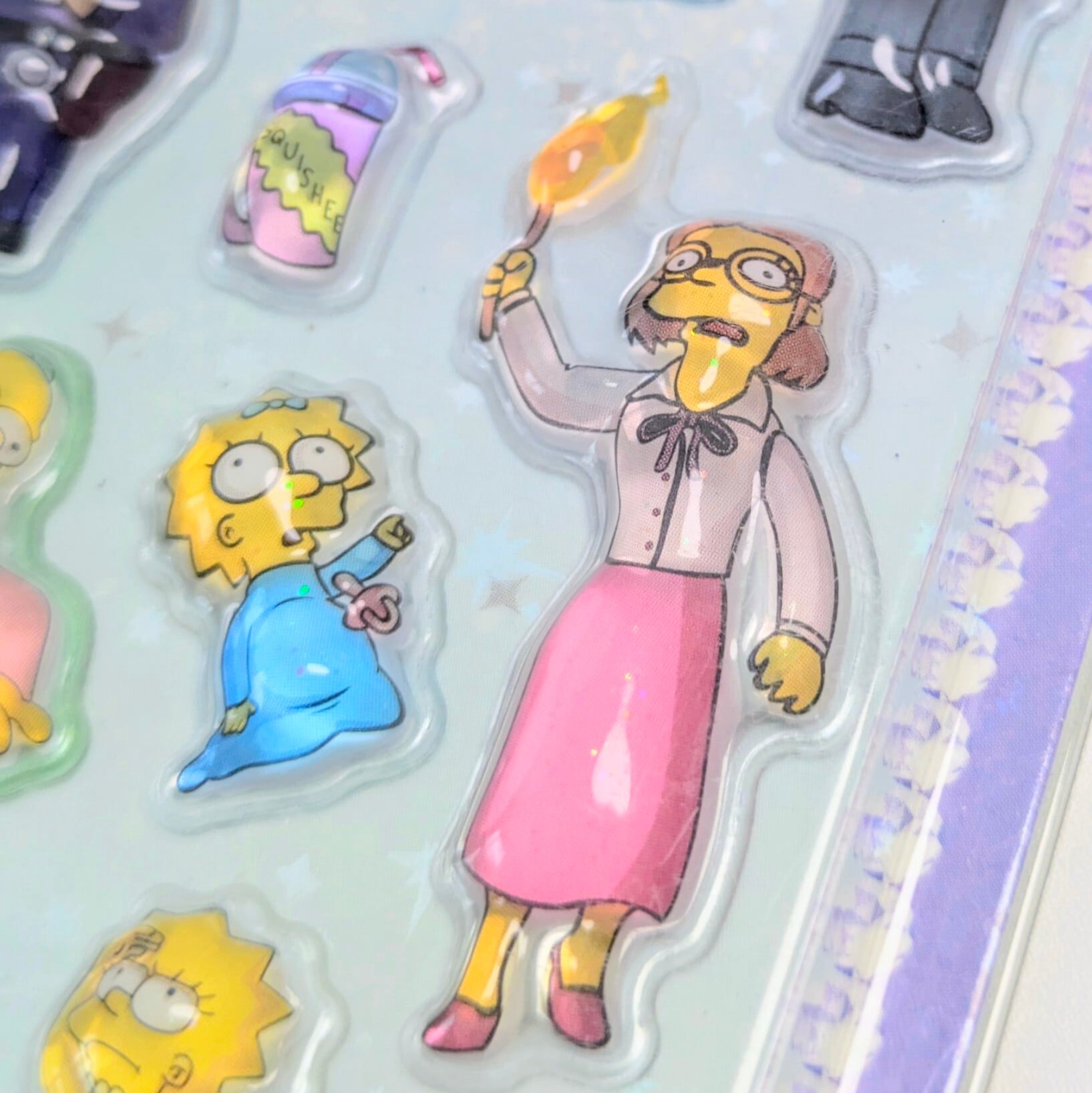 ⚡️Korea exclusive(韓国限定)⚡️【 The Simpsons / シンプソンズ 】3Dクリスタルステッカー ver.2 / ぷくぷく?シール / STICKER(ステッカー) / 立体ステッカー 〚アメリカン雑貨 アメトイ〛