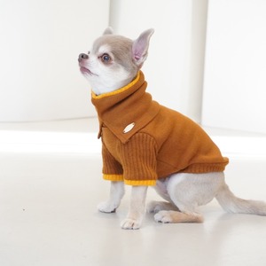 ote. 3way turtle neck knit camel