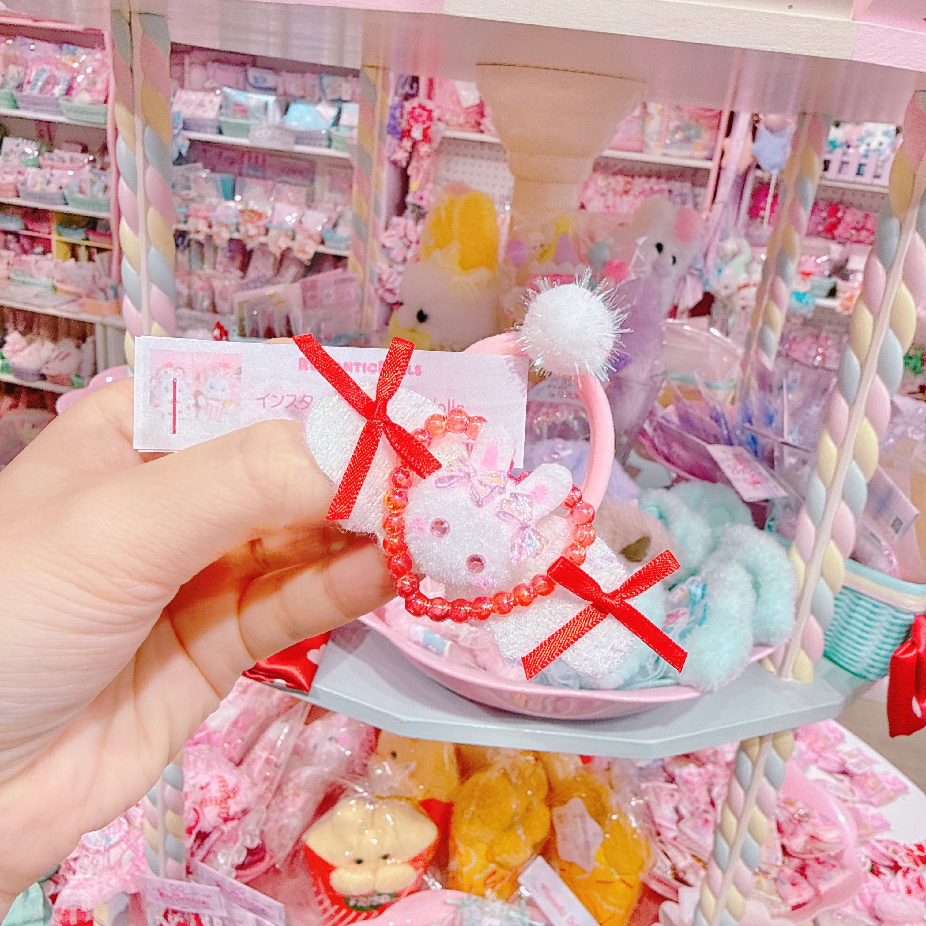 【M4】62-21うさぎマスコットヘアゴム