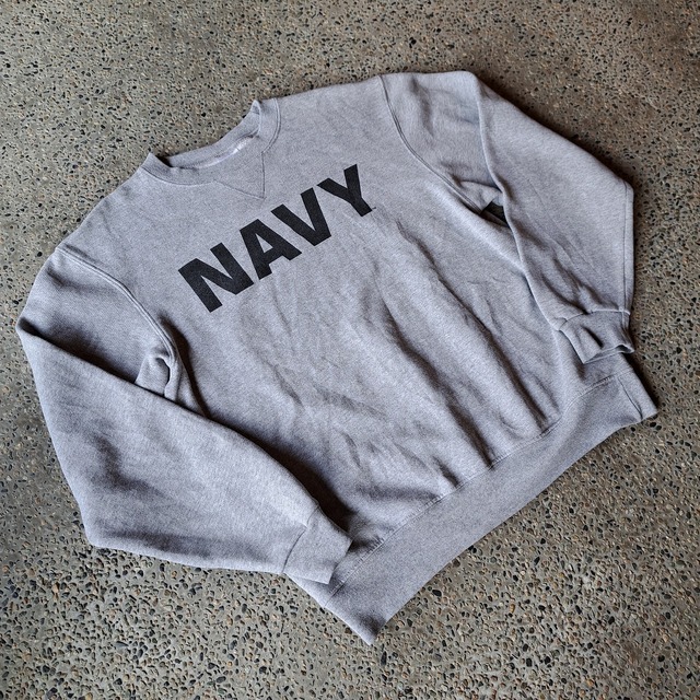 SOFFE NAVY プリントスウェット used [210085]