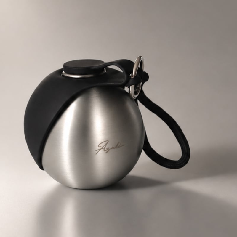 Orb Bottle Silver-Black ペット 水飲み 名入れ加工 タンブラー 水筒