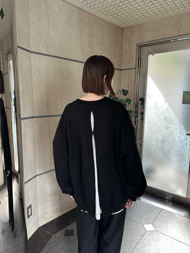 【attrayant】Layered Design Sweat