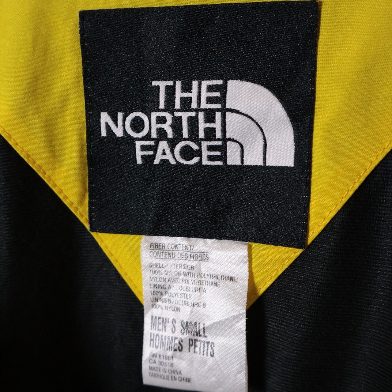 THE NORTH FACE マウンテンジャケット ギミックモリモリ系 イエロー×ブラック ノースフェイス