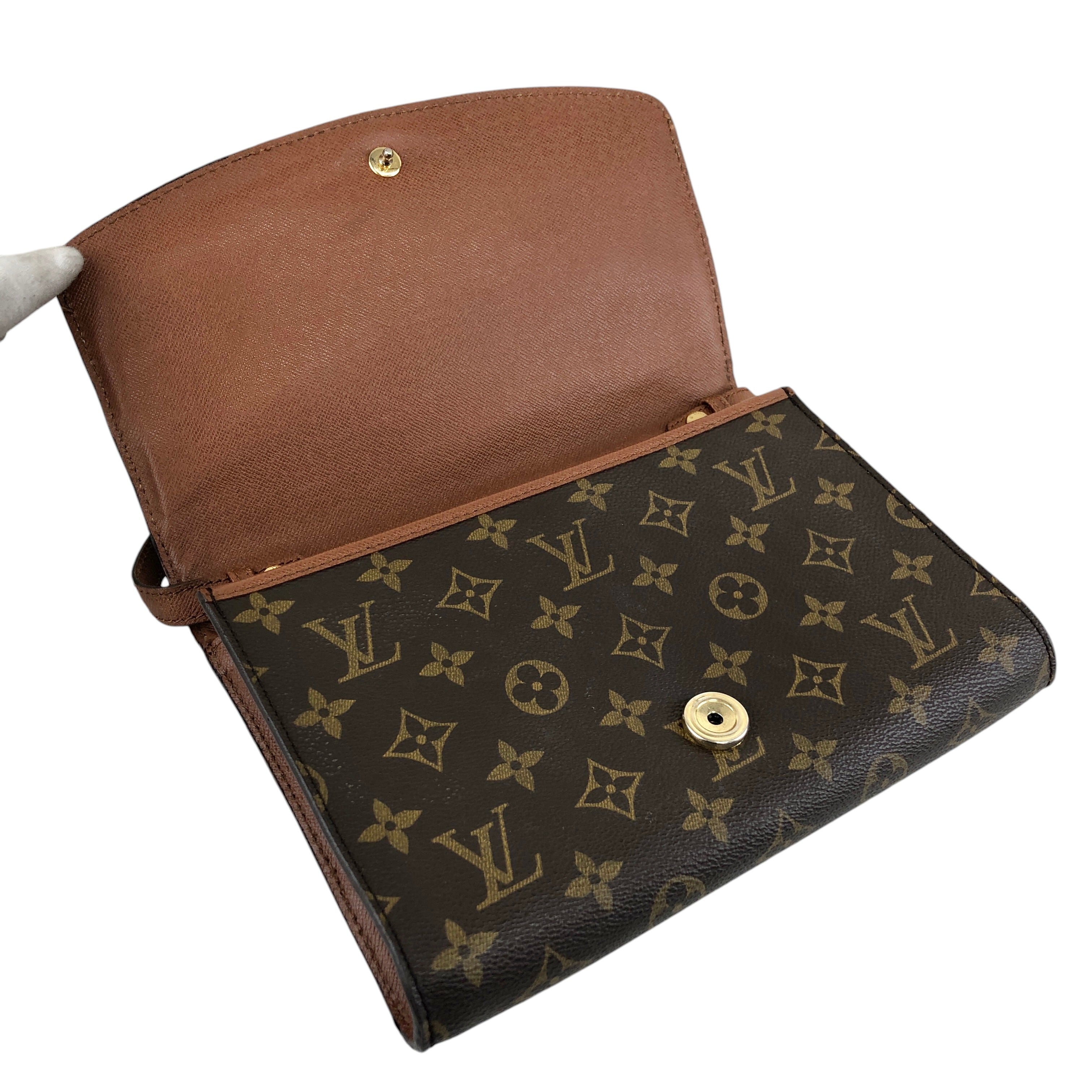 LOUIS VUITTON ルイヴィトン ミュルティプリシテ ヴィンテージ モノグラム ショルダーバッグ PVC ブラウン レディース【中古】 LOUIS VUITTON（ルイ・ヴィトン） ポシェットシテ モノグラム