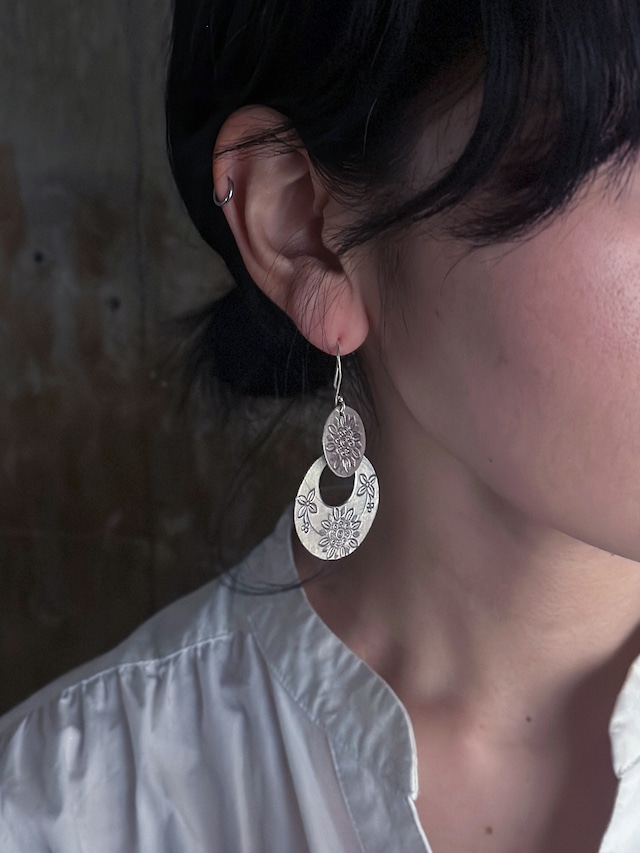 Karen tribe／Silver pierce (ER2-G03)