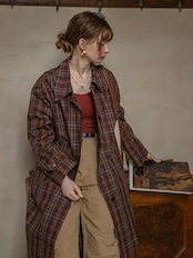 Arden Classic Check Trench Coat F0818