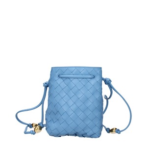 【新品】BOTTEGA VENETA ボッテガヴェネタ レディース クロスボディバッグ レザー ライトブルー 717432VCPP38546