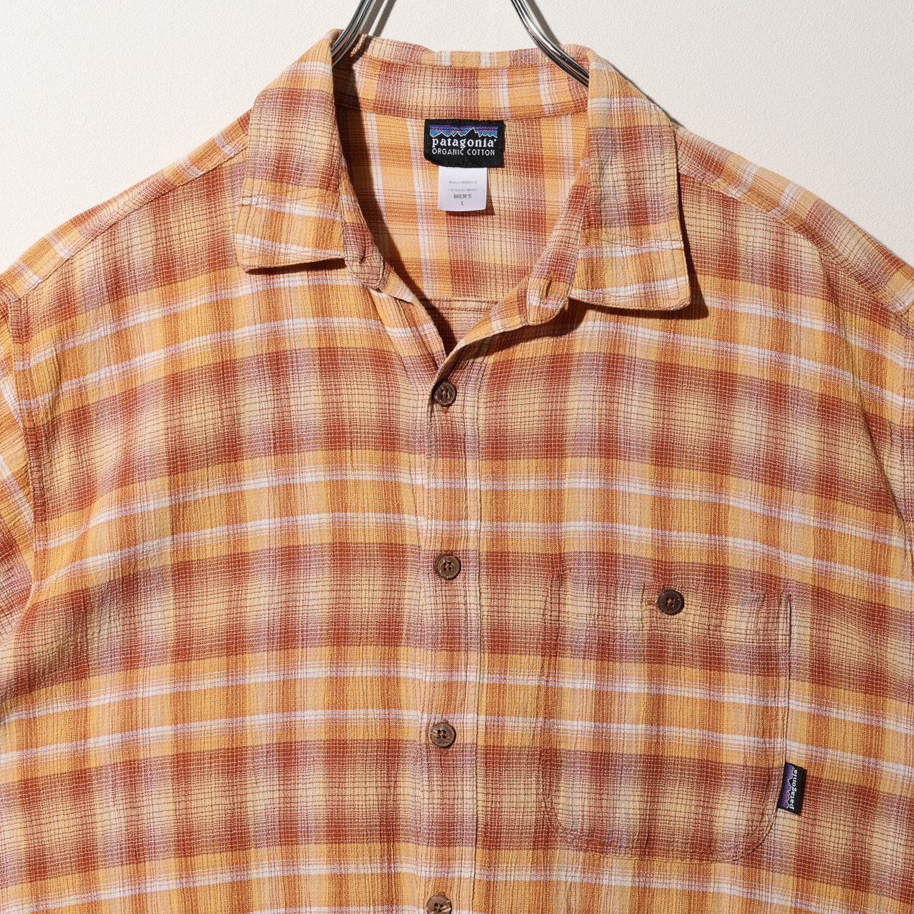 極美品 L 09年 オンブレ A/C Yarn Dye Shirt Patagonia ACシャツ ヤーンダイ パタゴニア