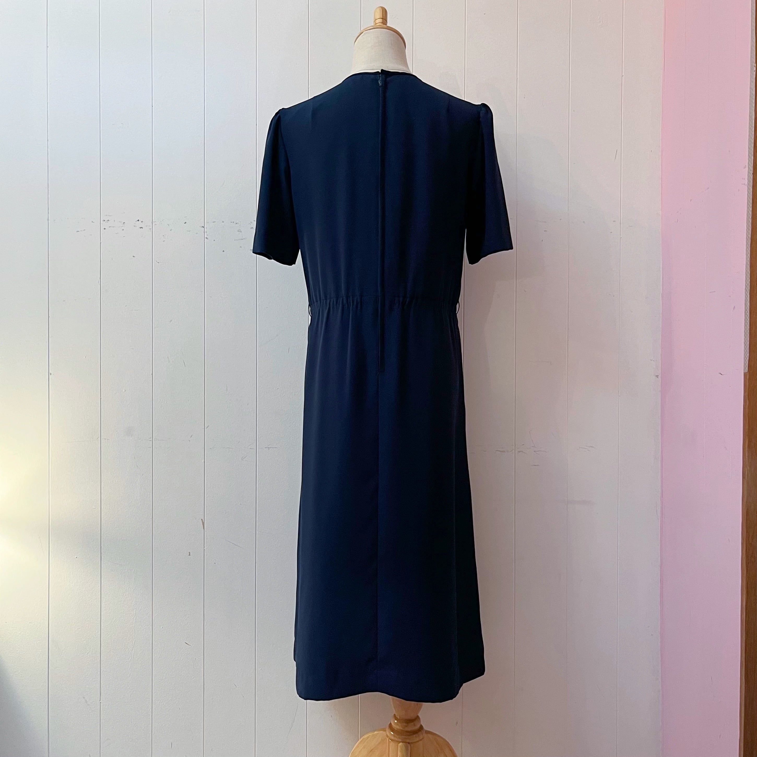 ribbon front pleats one-piece