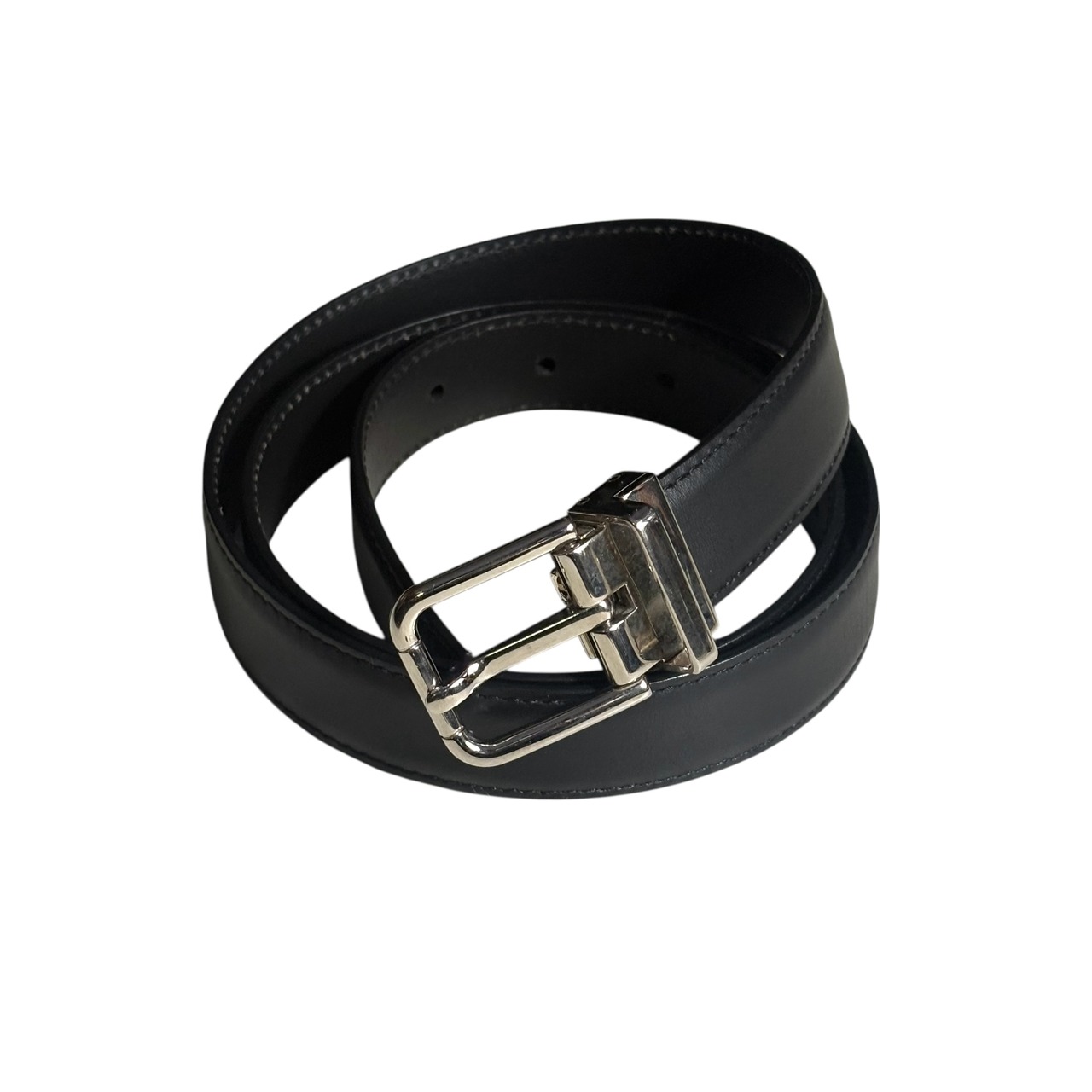 DOLCE&GABBANA black leather belt