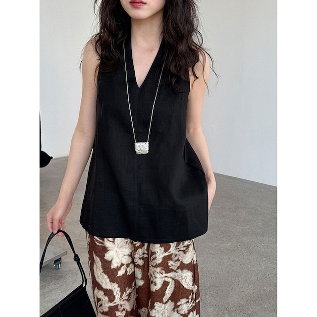 v-neck halter neck shirt 10944