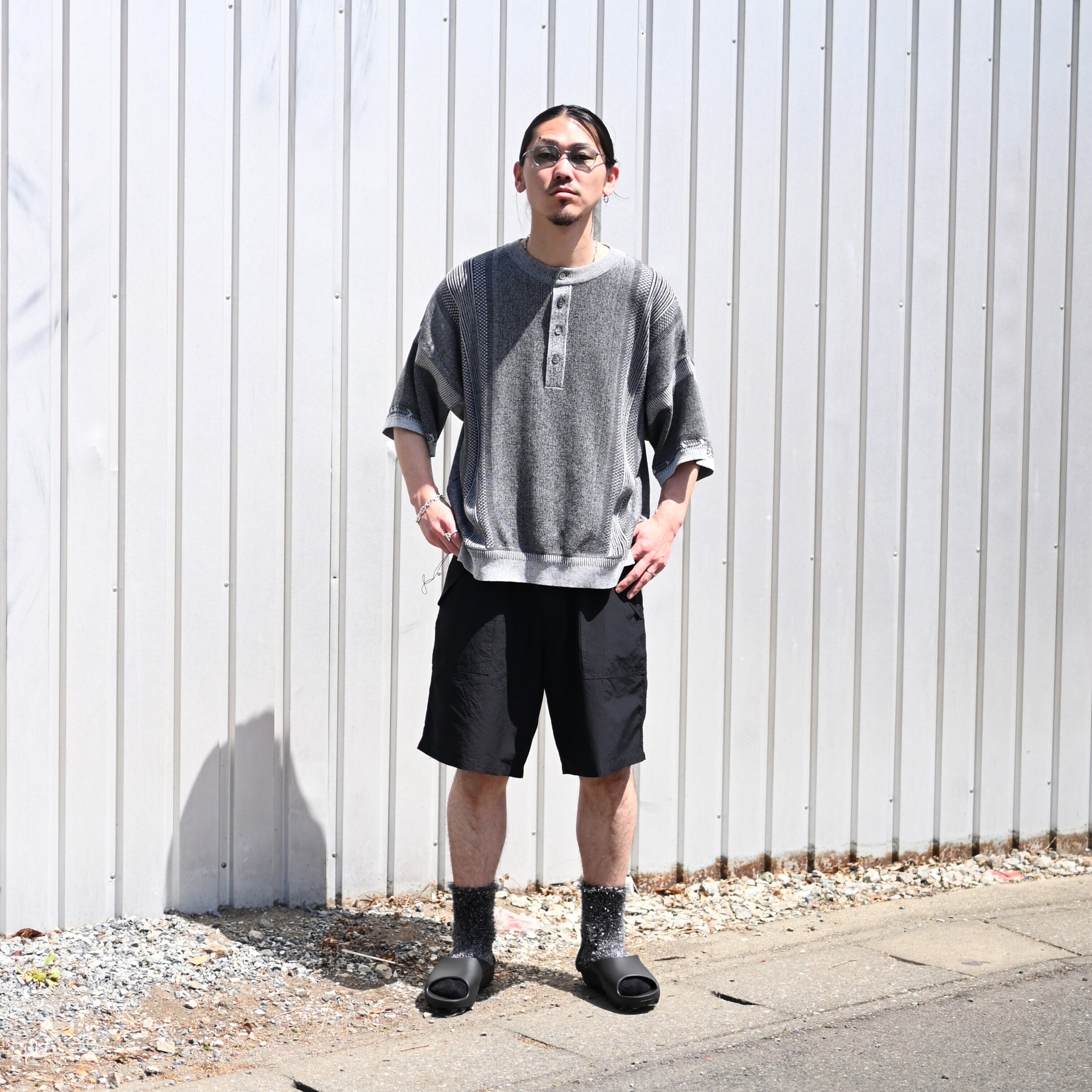 YASHIKI / Ryokufu Henley Knit | GANKO