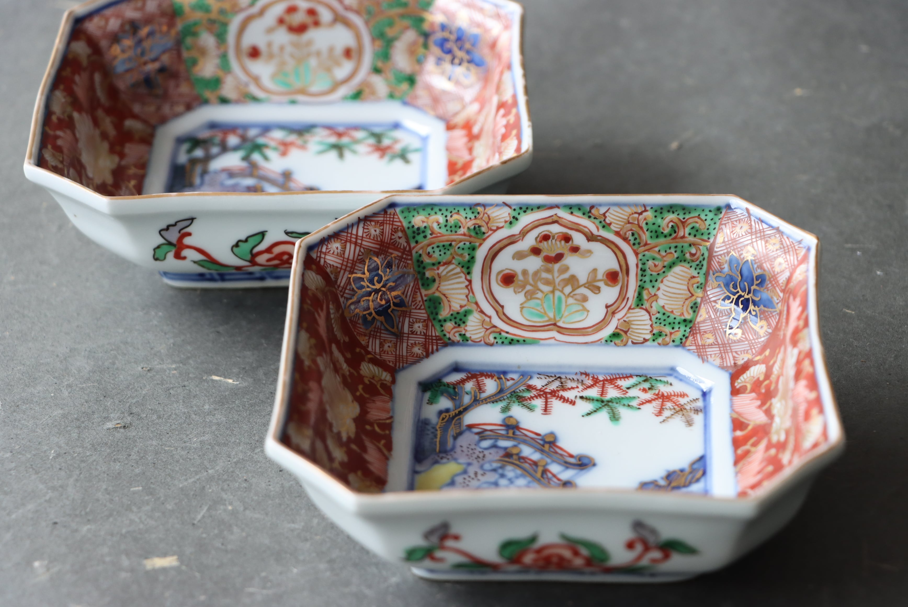 古伊万里　色絵　向付　3客 向付、湯呑/Cup | (有)新原美術