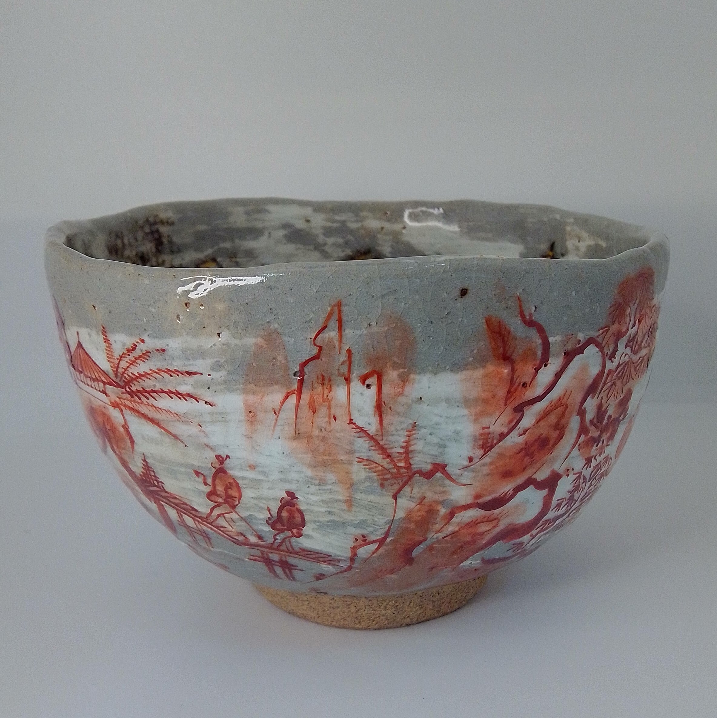 茶道具 萩井一司作 丸盆 EB798 【金属工芸作家 萩井一司 造】素