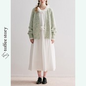 【2color】ふんわりシルエットのシープウールカーディガン P0069
