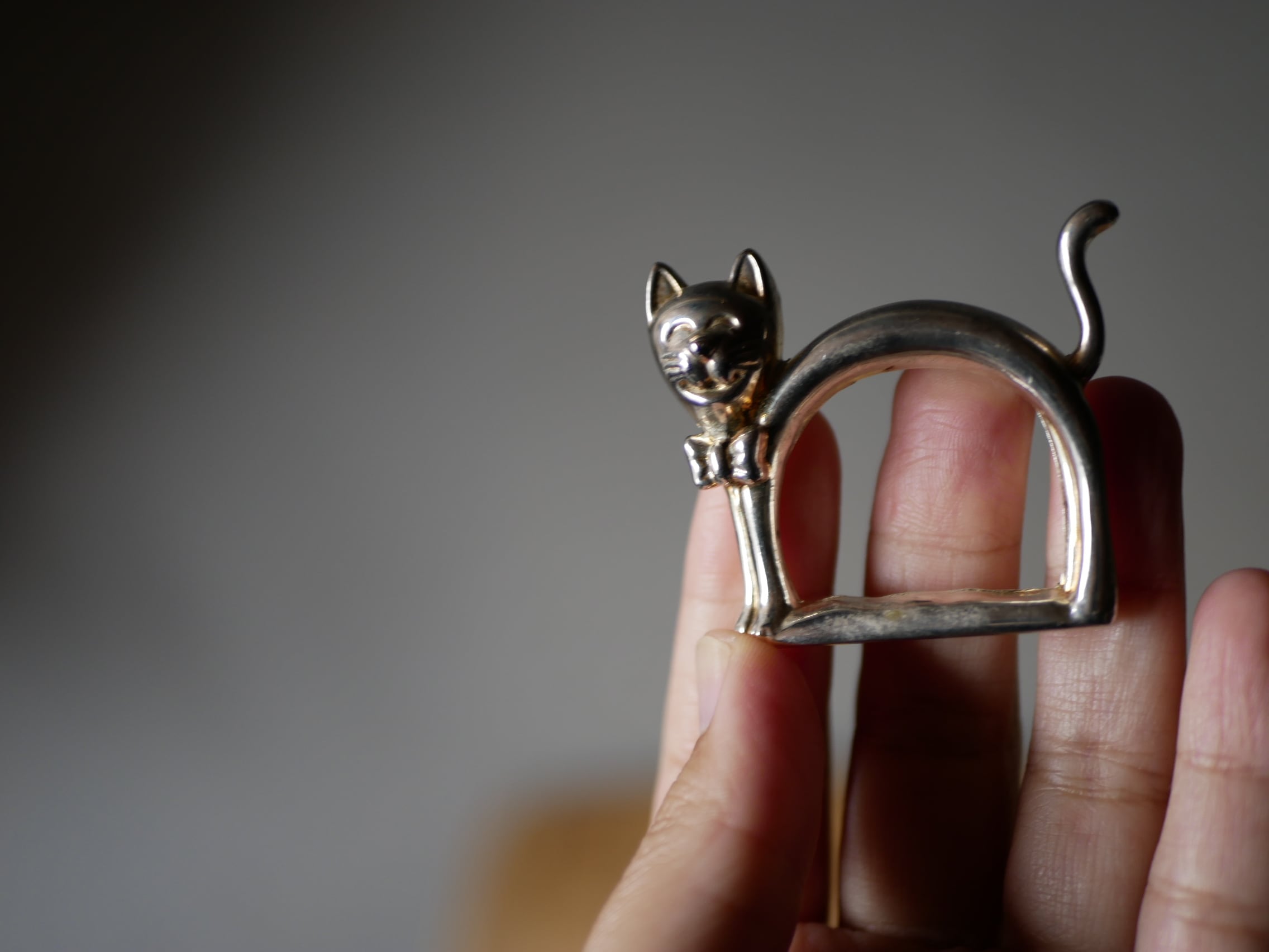 猫のナプキンリング　フランスアンティーク　ブロカントのある暮らし 2. 猫のナプキンリング フランスアンティーク ブロカントのある