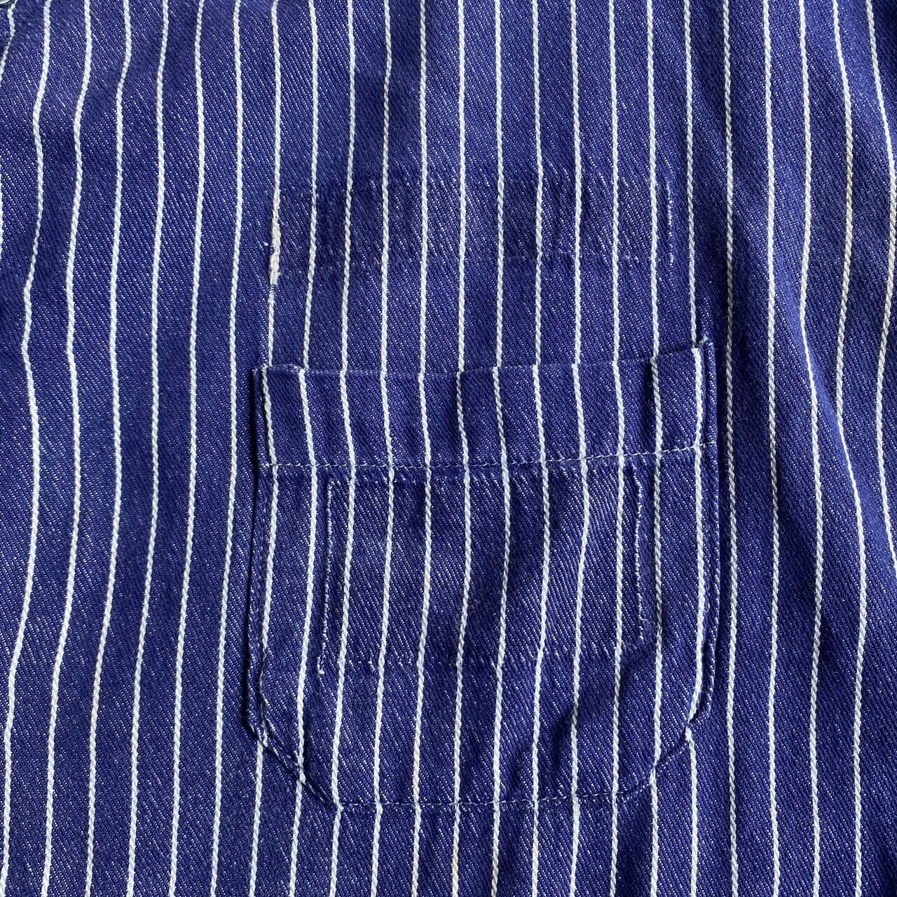 SCHUTZ ドイツ ユーロ ストライプ プリズナーシャツ メンズXL相当 古着