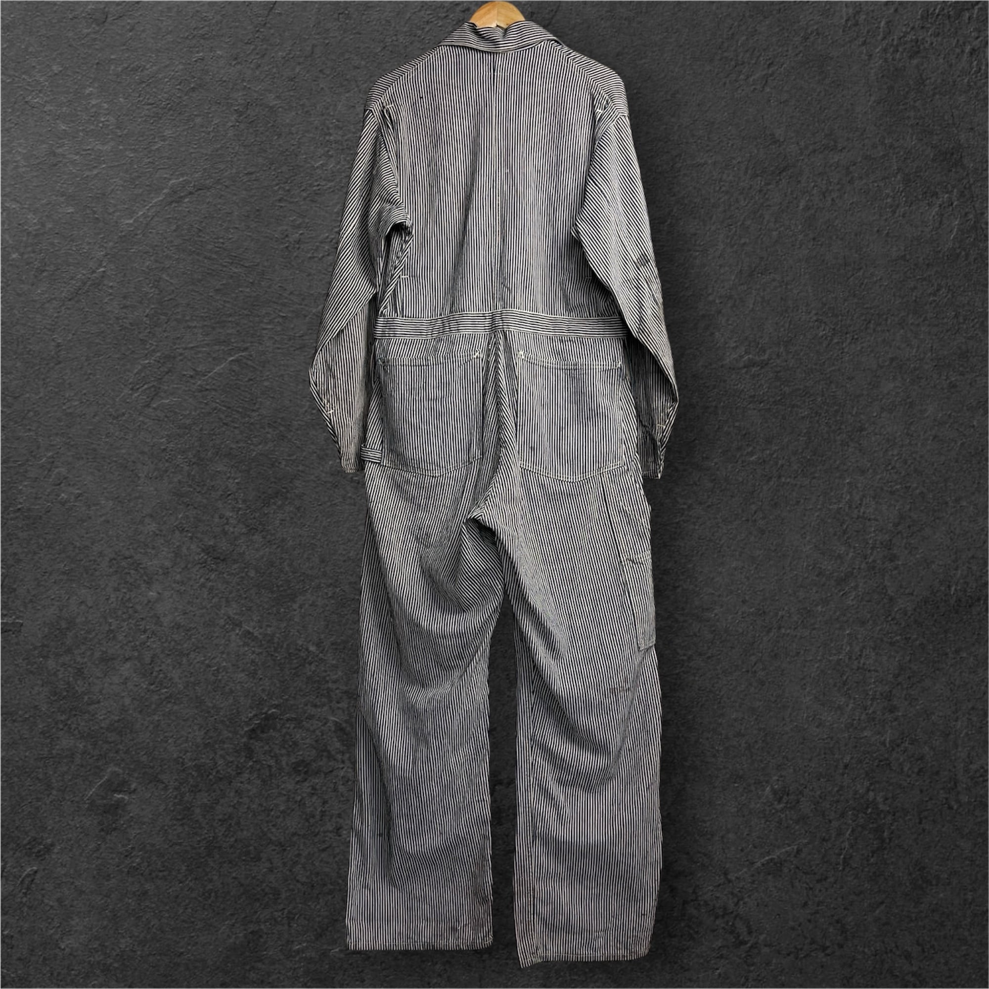 1940's HEADLIGHT Hickory Stripe Coveralls 40年代 ヘッドライト