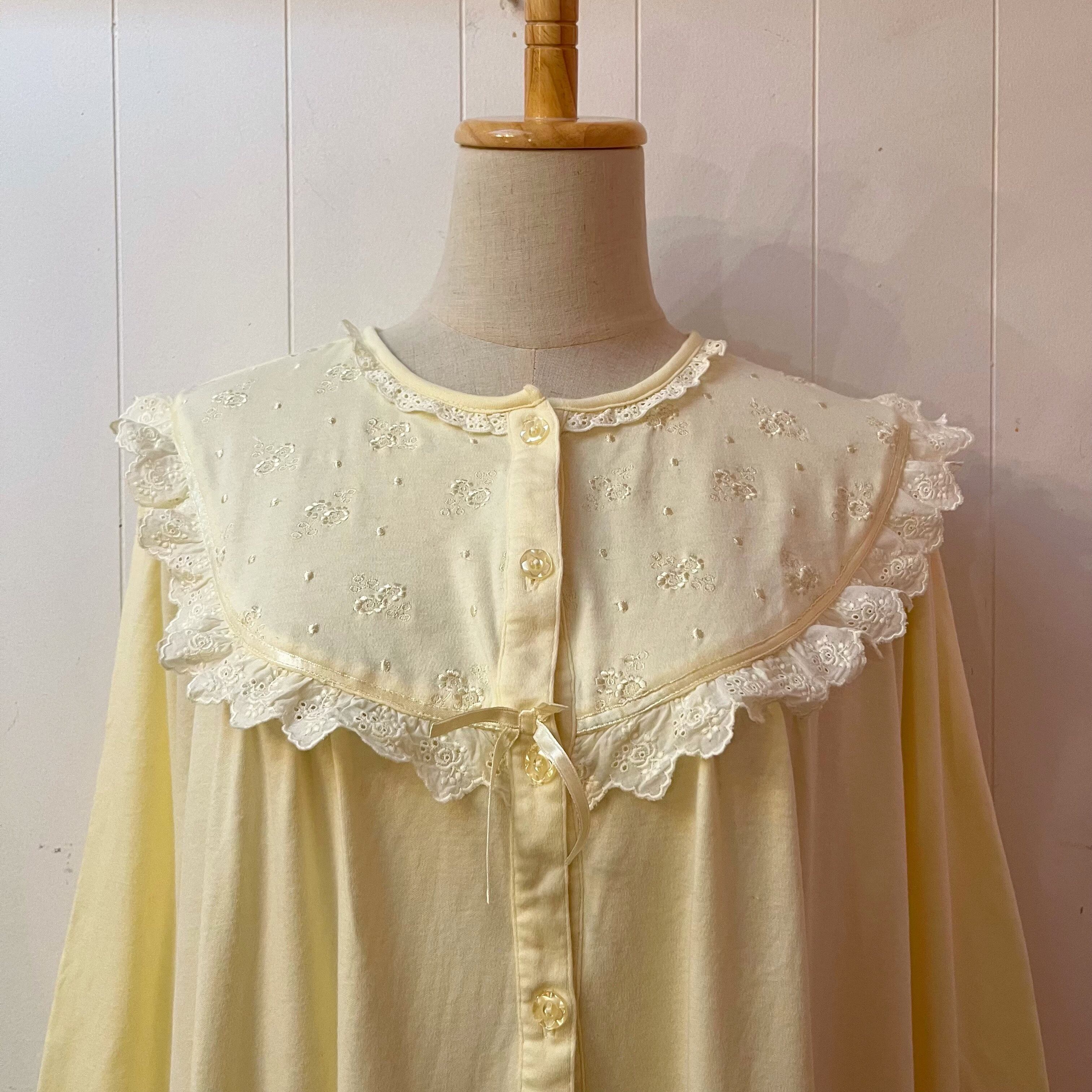 yellow cotton neglige one-piece