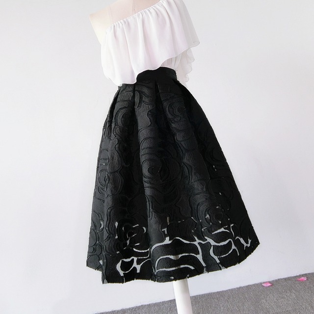 フラワーモチーフスカート  SU526