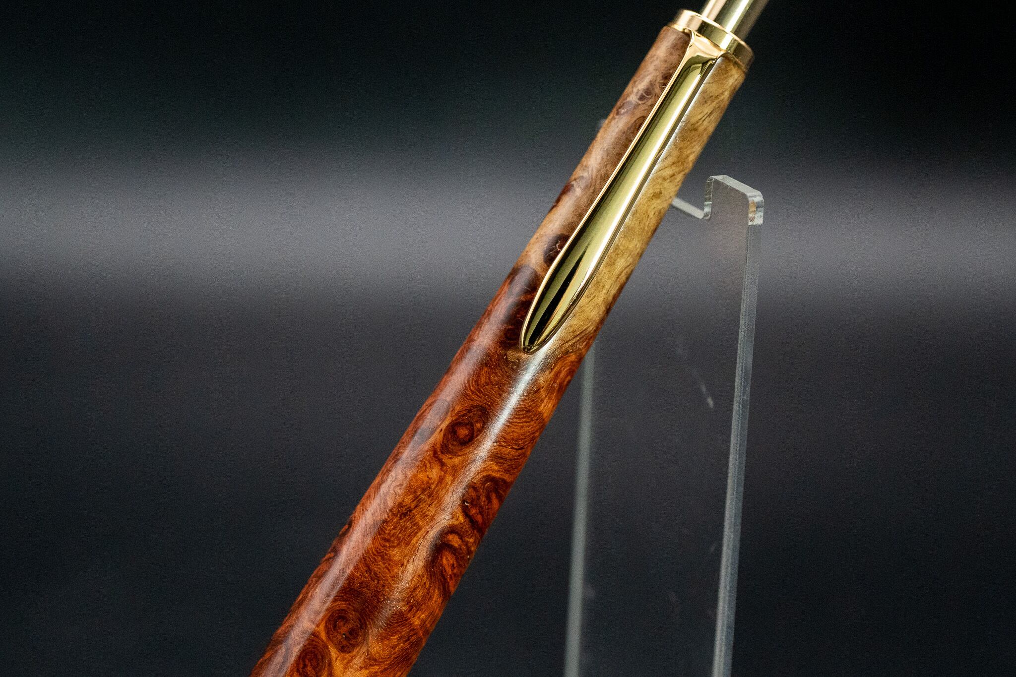 【朱色の銘木】 花梨紅白 特上 gold MP