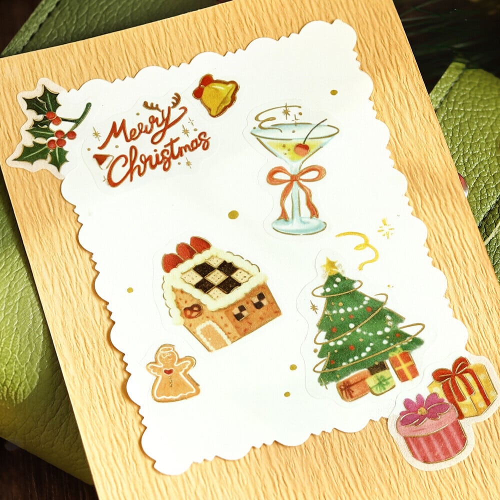 2026クリスマス限定」フレークシール 箔押し BGM | Jewelie