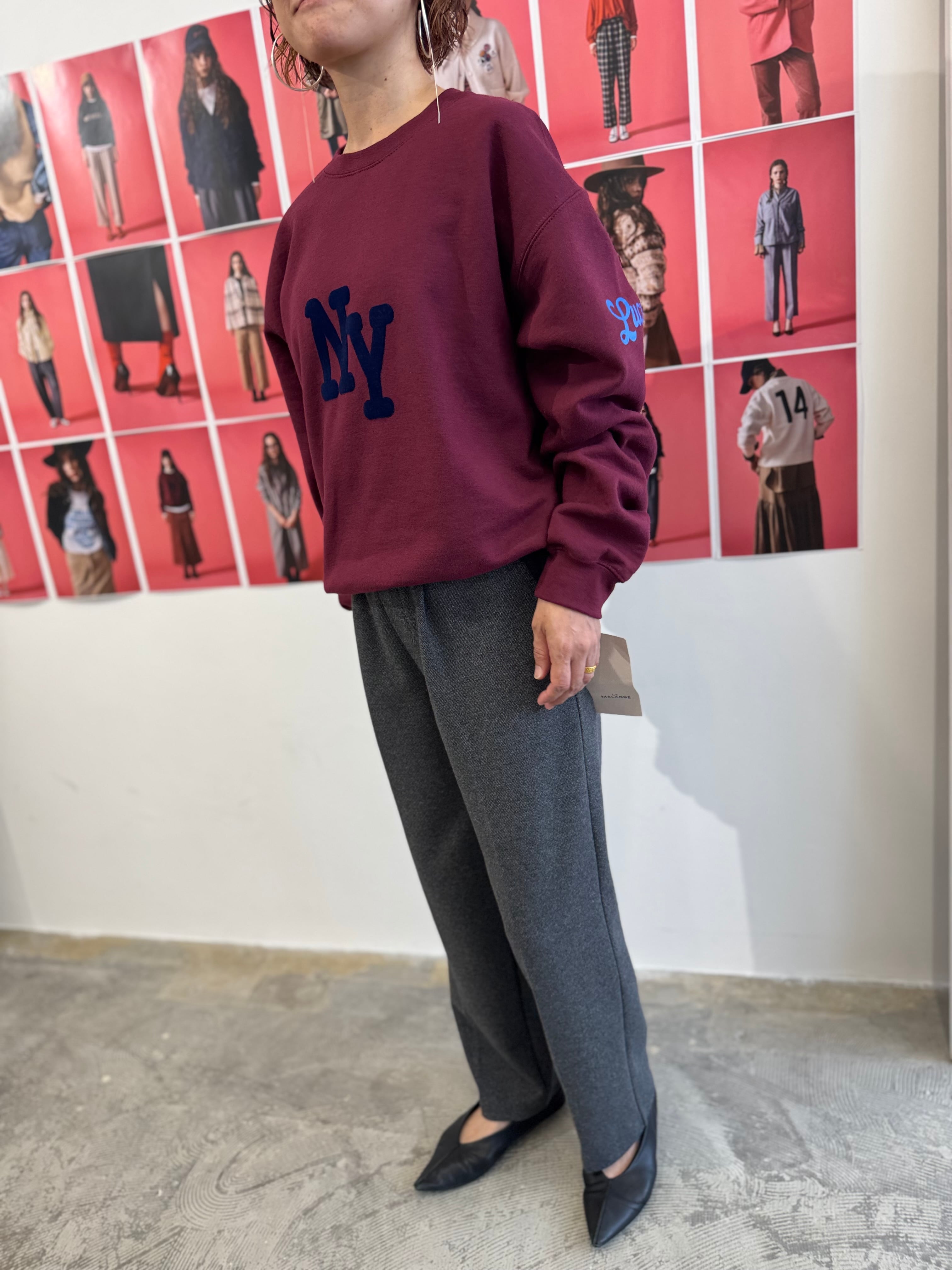 【LEMELANGE】ウールコットンパンツ　セットアップ可