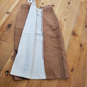 【USED】裏起毛　あったかスカート　フリース素材　FREEサイズ　