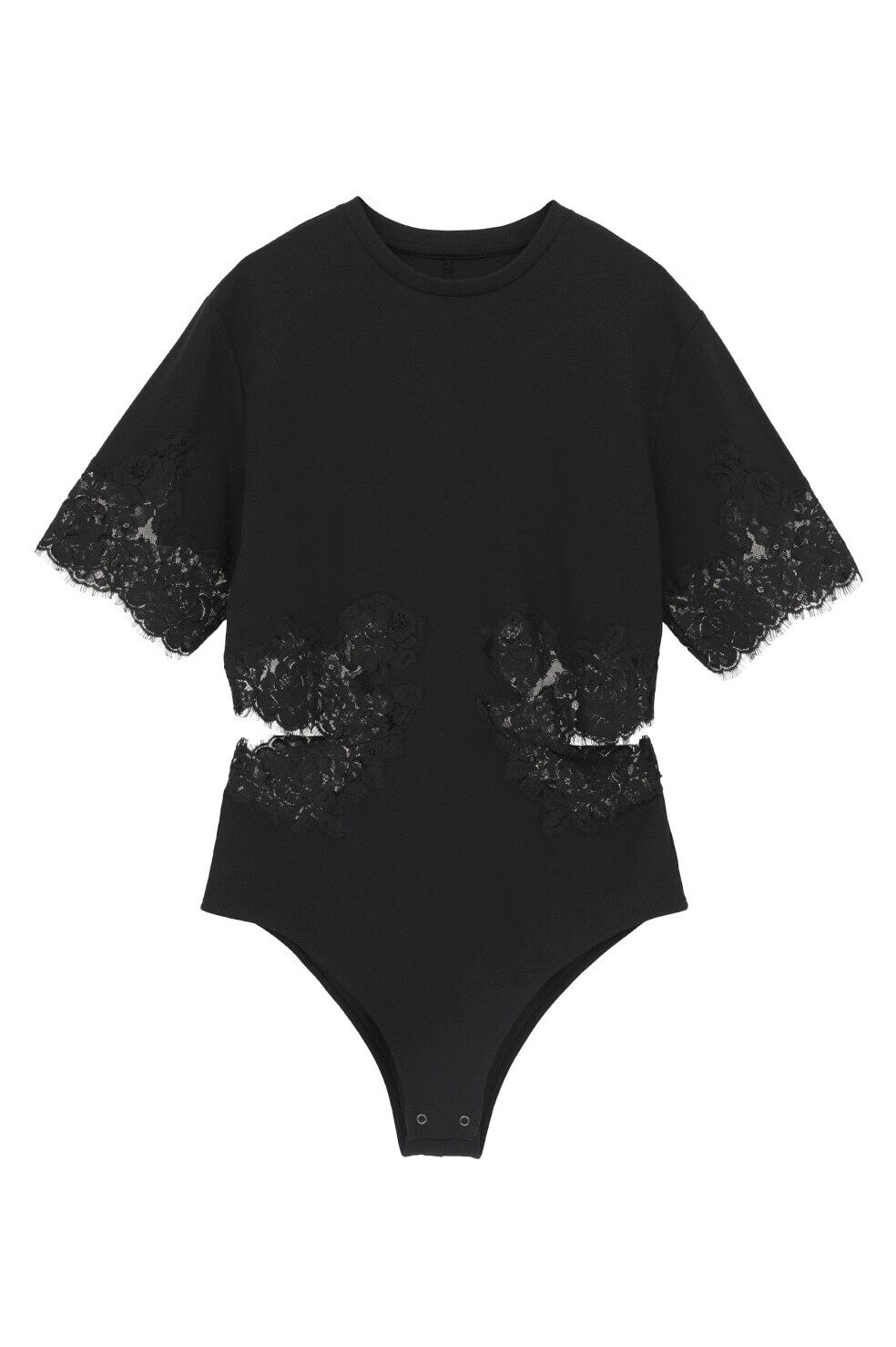 CLANE SIDE LACE CUT OUT BODYSUITS | FLICKA ASHIYA