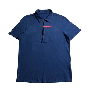 PRADA nylon switching polo shirt