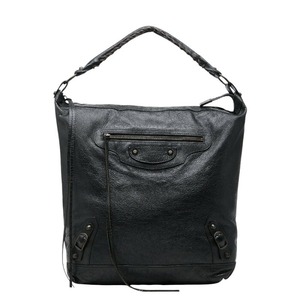 バレンシアガ ザ・デイ ワンショルダーバッグ 140442 ブラック レザー レディース BALENCIAGA 【中古】