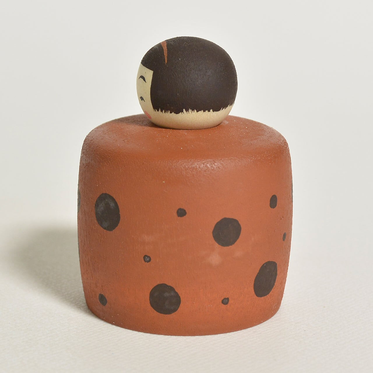 ドットちゃんえじここけし 約1.5寸 約4.5cm 鈴木明 工人（作並系