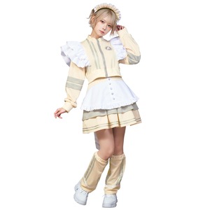 【特価処分】クリアストーン(Clearstone) キルリモートコラボ コスプレ ハロウィン ジャージメイド ワンピース レディース ホワイト