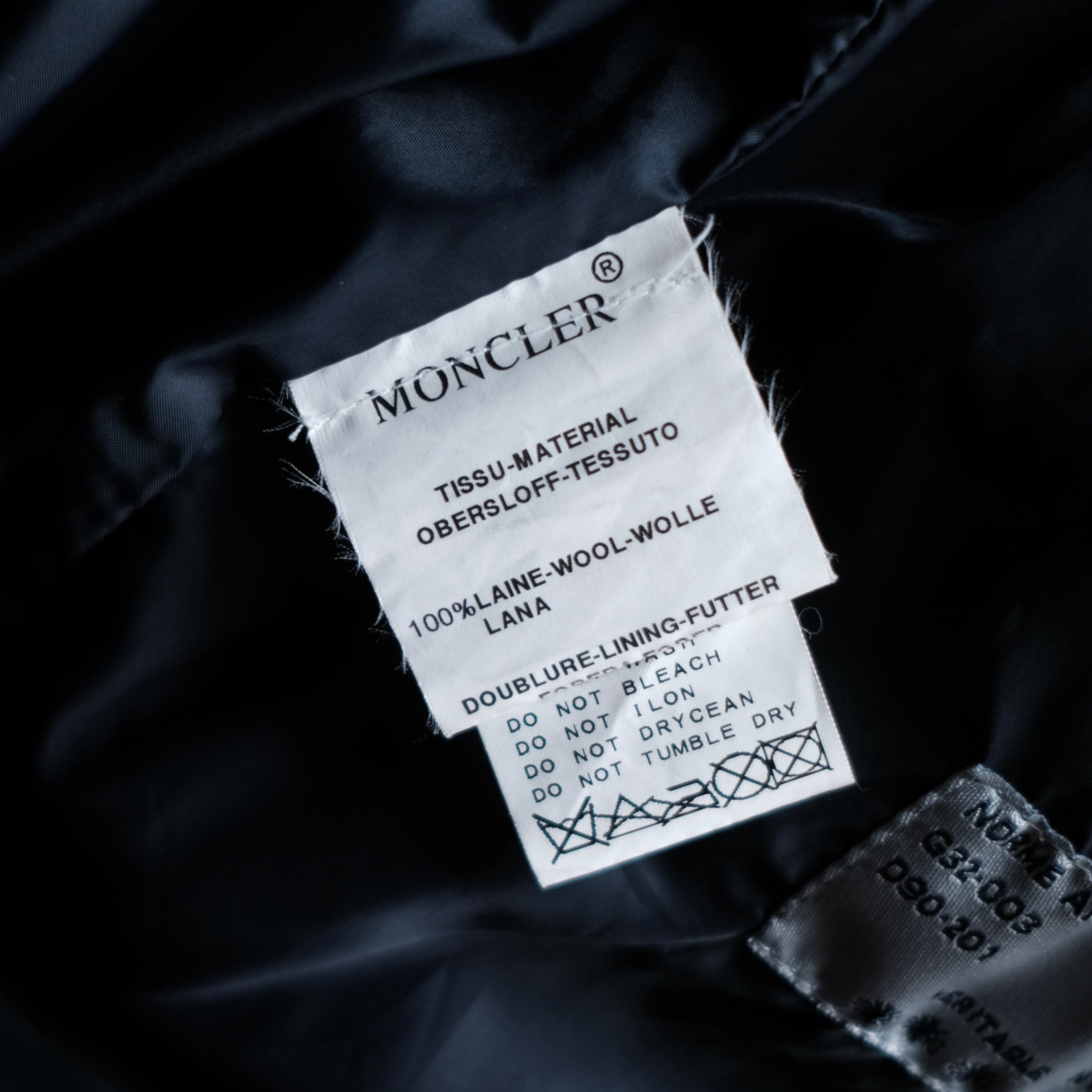 MONCLER MADE IN FRANCE BLUE TAG WOOL DOWN JACKET OLD MODEL
