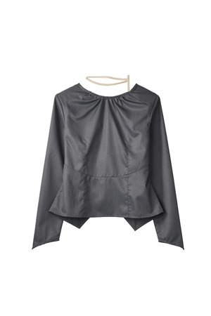 Unique Feminine Blouse / GRAY