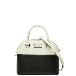 ケイトスペード ハンドバッグ ショルダーバッグ 2WAY ブラック ホワイト レザー レディース Kate Spade 【中古】