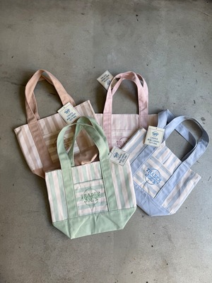 【TRADER JOE'S 】Striped Mini Canvas Tote Bag