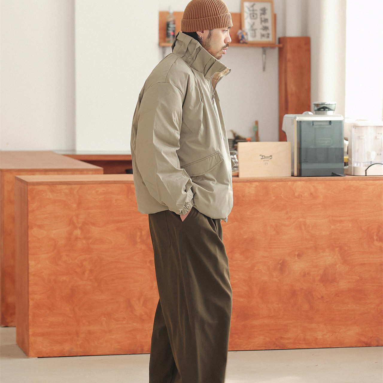 モックネック パデッドブルゾン K5468 - 6