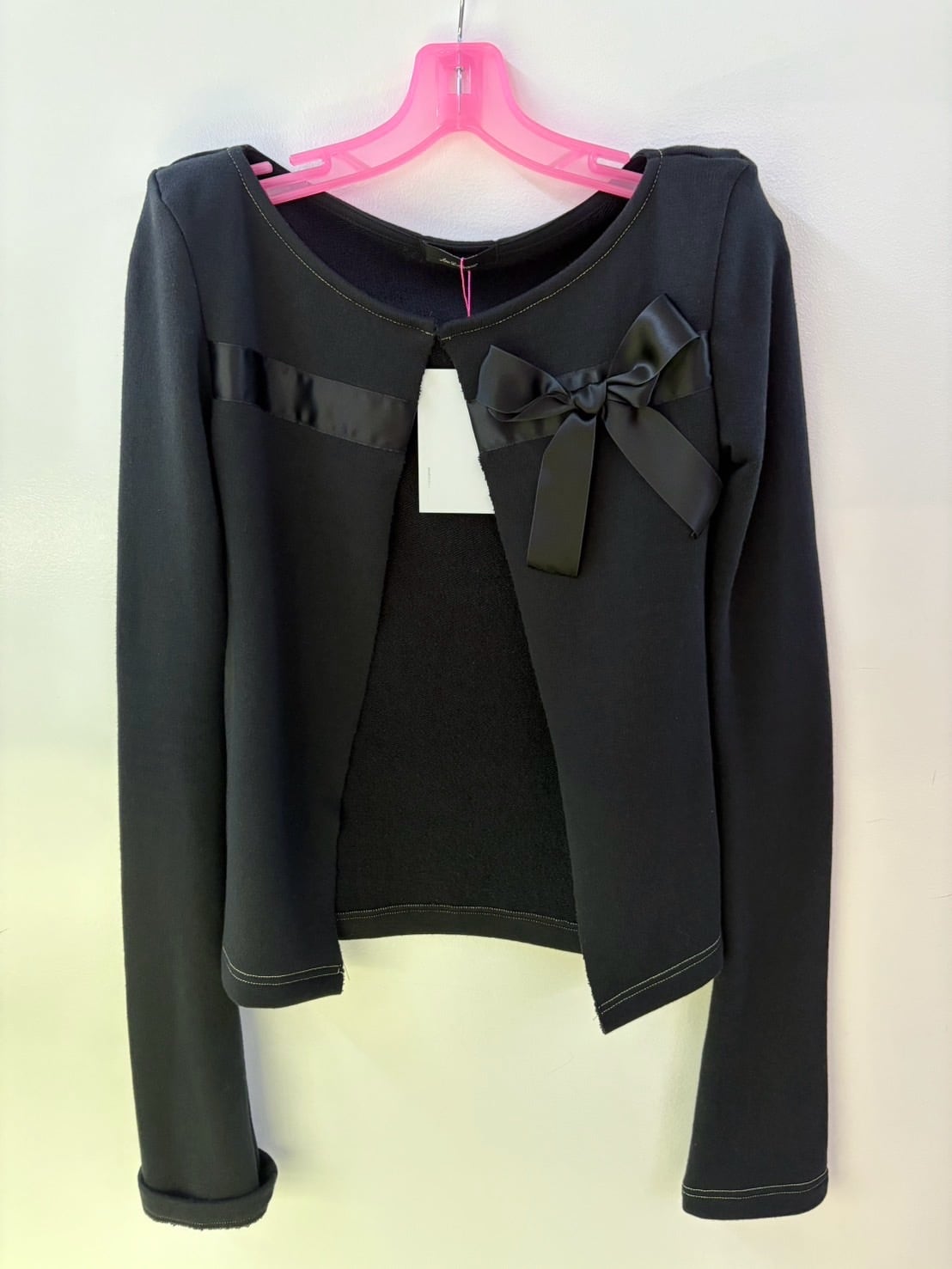 Ans Dotsloevner bow shoulder cardigan