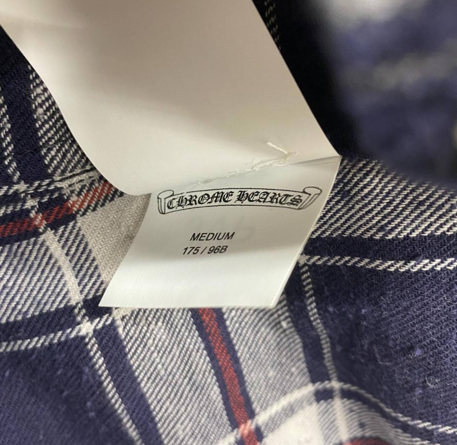 CHROME HEARTS クロムハーツ Check Shirt チェックシャツ 長袖