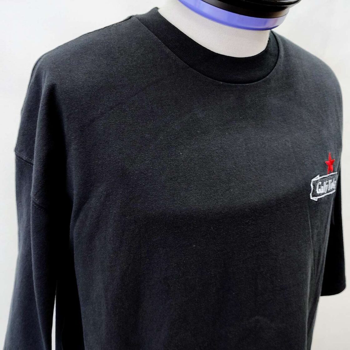 ガルフィー GALFY ハイネ犬風デザイン 半袖Tシャツ 黒 （L） It is a T 