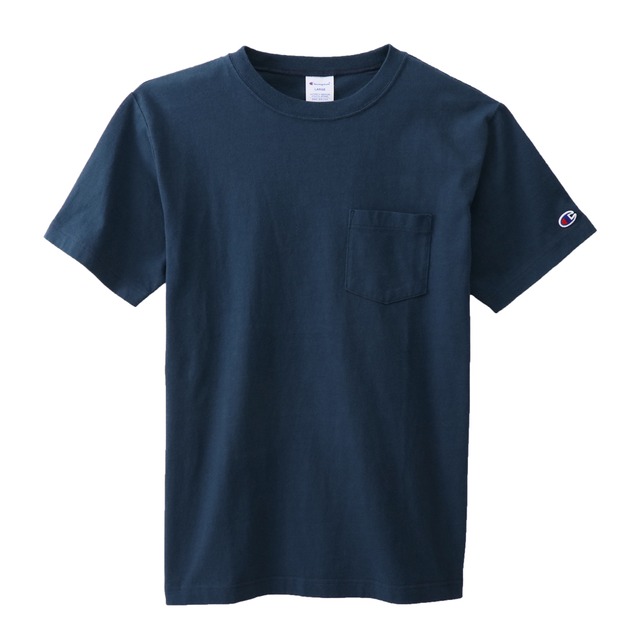 Champion(チャンピオン) ベーシックポケット Tシャツ C3-M349 ネイビー